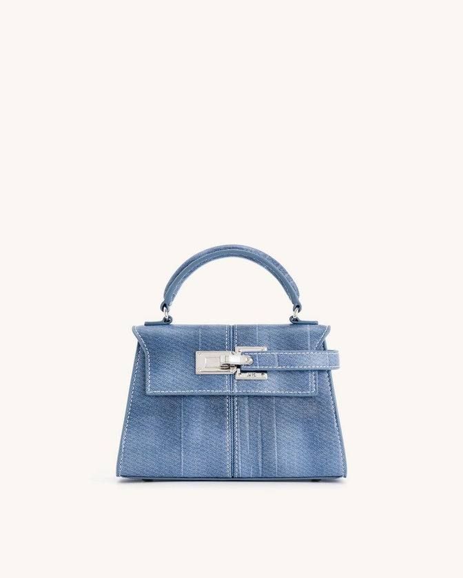 Sac à poignée supérieure Elise - Bleu