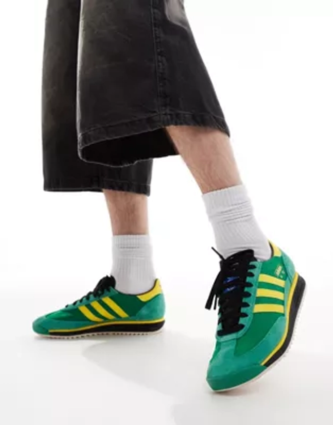 adidas Originals - SL 72 RS - Baskets - Vert et jaune | ASOS