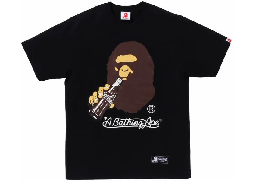 BAPE x Coca-Cola Ape Head T-Shirt Schwarz