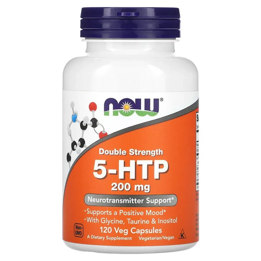 5-HTP, Double Strength, 200 mg, 120 Veg Capsules 