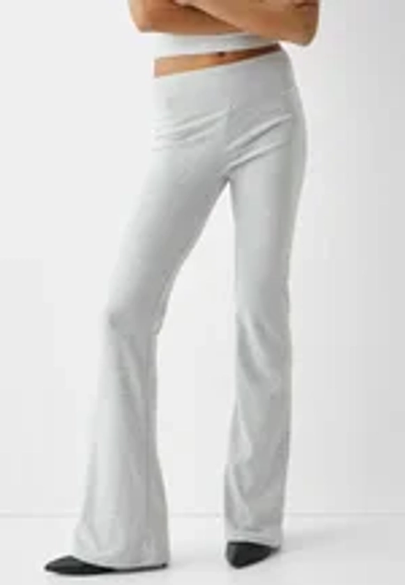 Pantalon classique - mottled grey