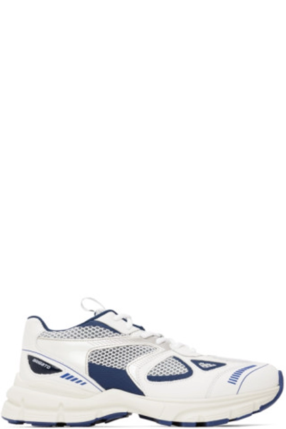 Axel Arigato - White & Navy Marathon Runner Sneakers