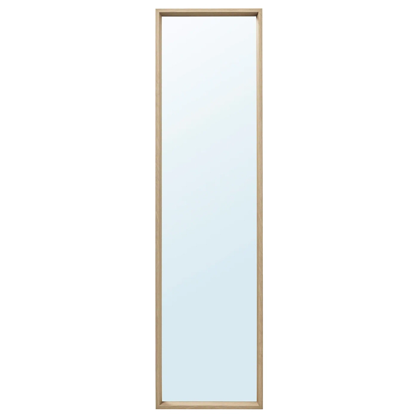 NISSEDAL Miroir, effet chêne blanchi, 40x150 cm, sans plomb - IKEA