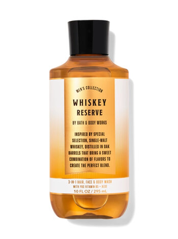 Mens Whiskey Reserve 3-in-1 Hair, Face & Body Wash