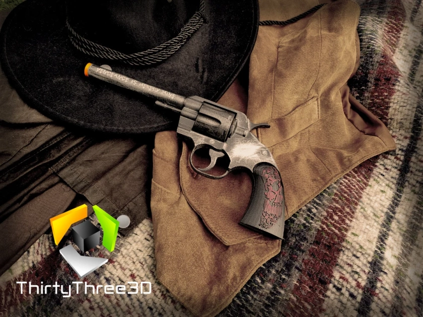 Micah's Revolver RDR2, 3D Printed, Unofficial. - Etsy UK