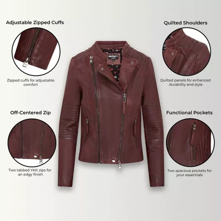 Jackets & Coats | Biker Leather Jacket - Denver | Infinity Leather