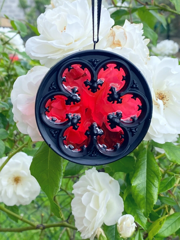 Gothic Cathedral Rosette Window Christmas Ornament/hanging Decoration - Etsy UK