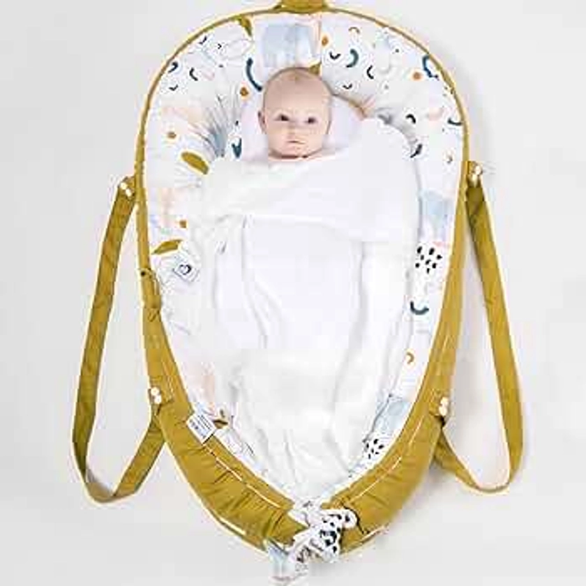 Babiesoul Réducteur de lit bébé-Nid d'ange bébé-Cocoon pour bébé-Cododo bébé-Cale bébé-100% coton-80cmx50cm-Nourrisson