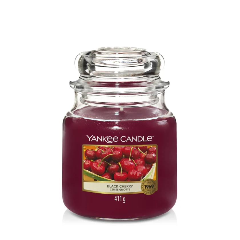 Cerise griotte Bougie jarre moyenne Originale - Jarres moyennes Originales | Yankee Candle