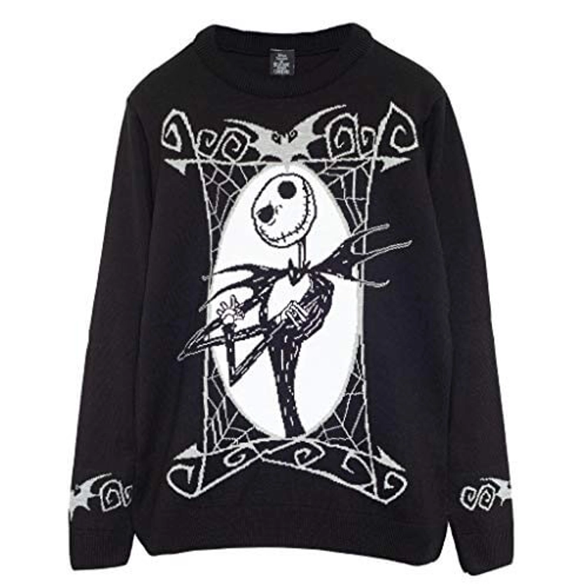 Jack the skeleton- l'étrange Noël de M. Jack, noir et blanc- Pull moche pour Noël Unisexe