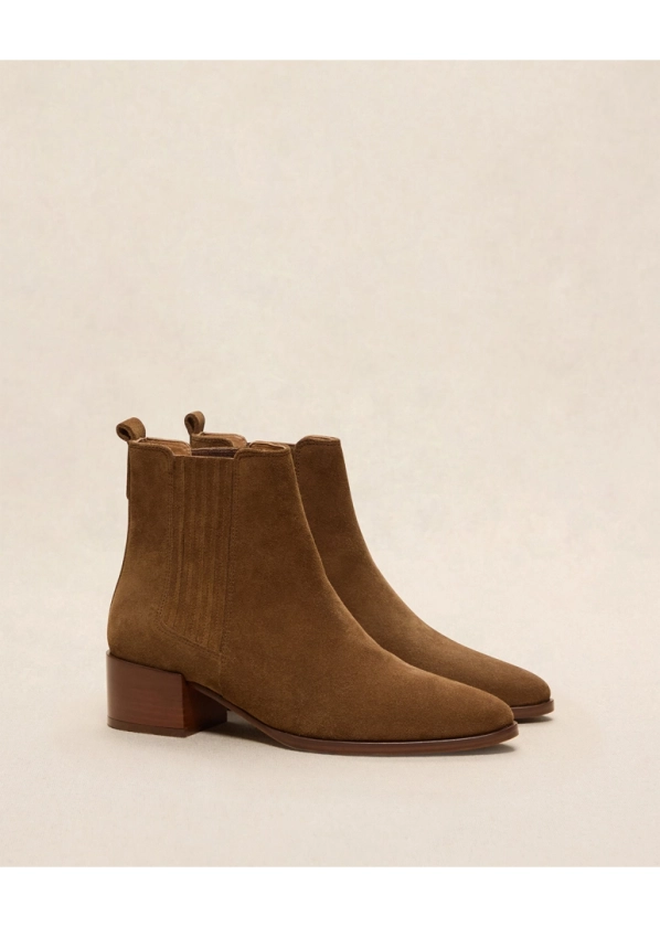 Bottines n°408 Suede Noisette | Rivecour