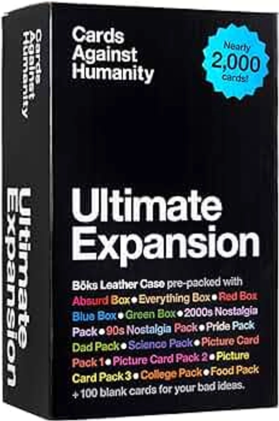 Cards Against Humanity: Ultimate Expansion • Nearly 2,000 cards pre-packed in our fancy Bōks storage case