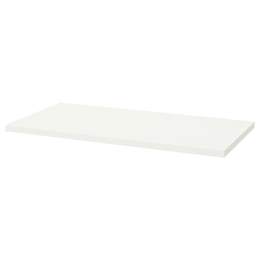 LAGKAPTEN Plateau, blanc, 120x60 cm - IKEA