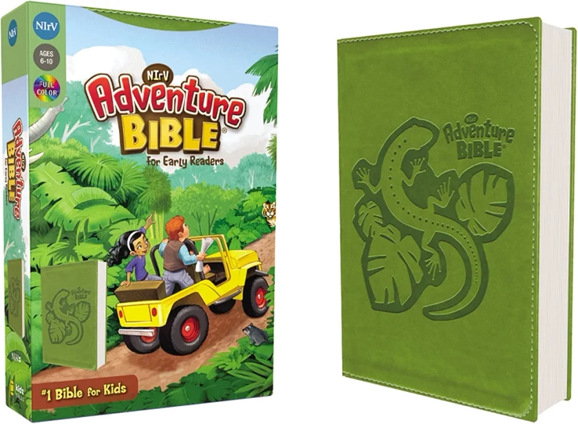 NIrV, Adventure Bible for Early Readers, Leathersoft, Green, Full Color