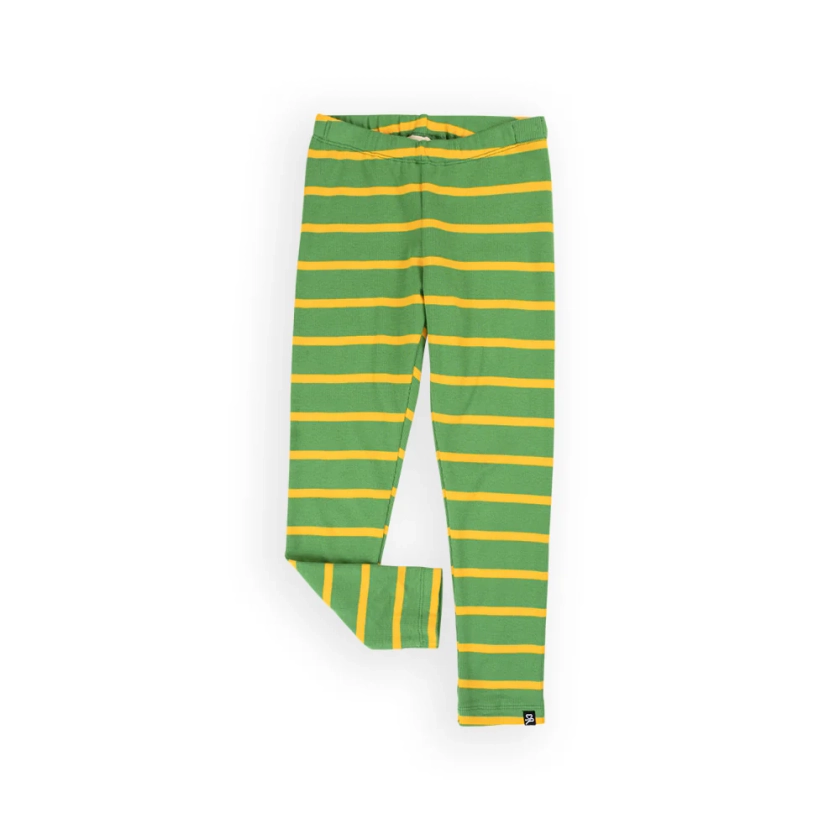 Green Yellow Stripes - legging