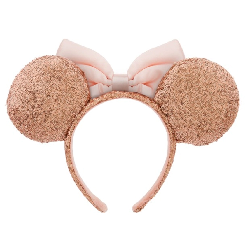 Minnie Mouse Sequin Ear Headband for Adults – Rose Gold & Pink | shopDisney