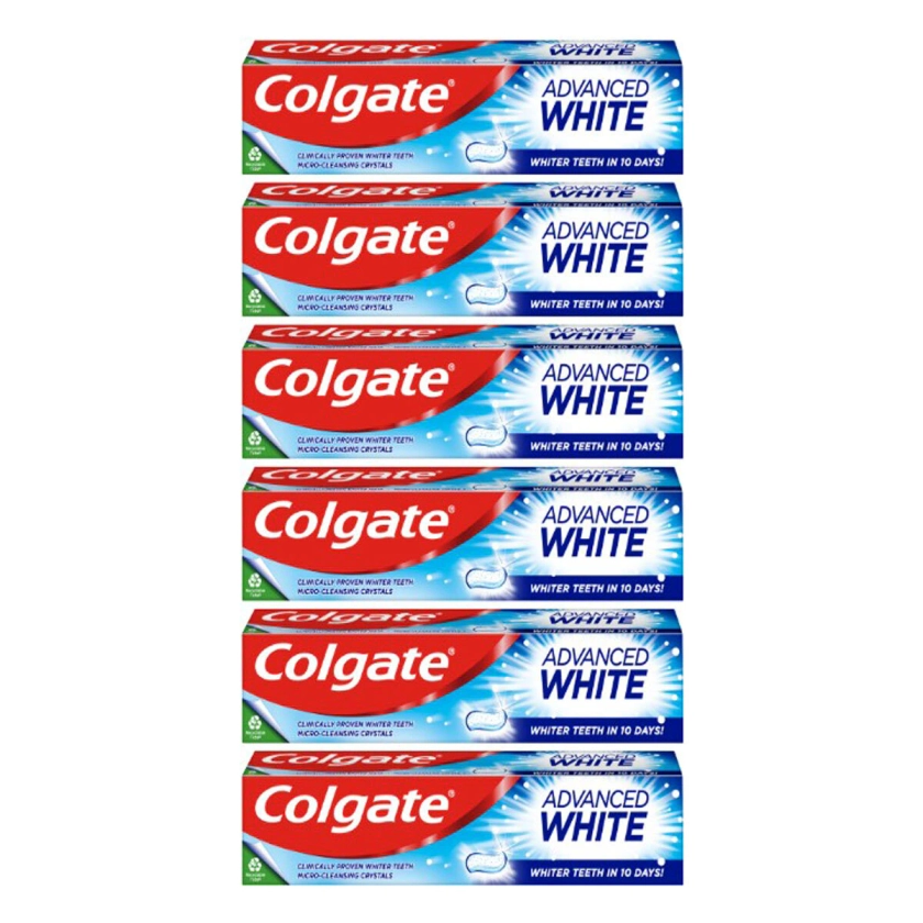 Colgate Advanced White Toothpaste, 6 x 125ml | Costco UK