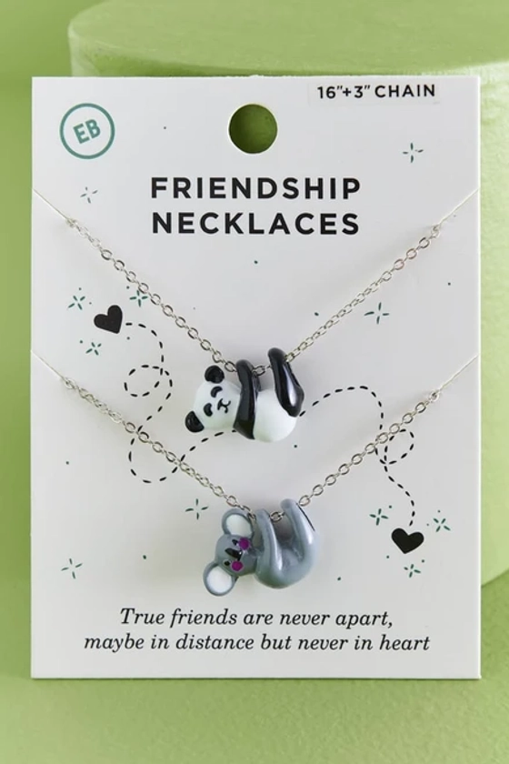 Bear Friendship Necklace Set