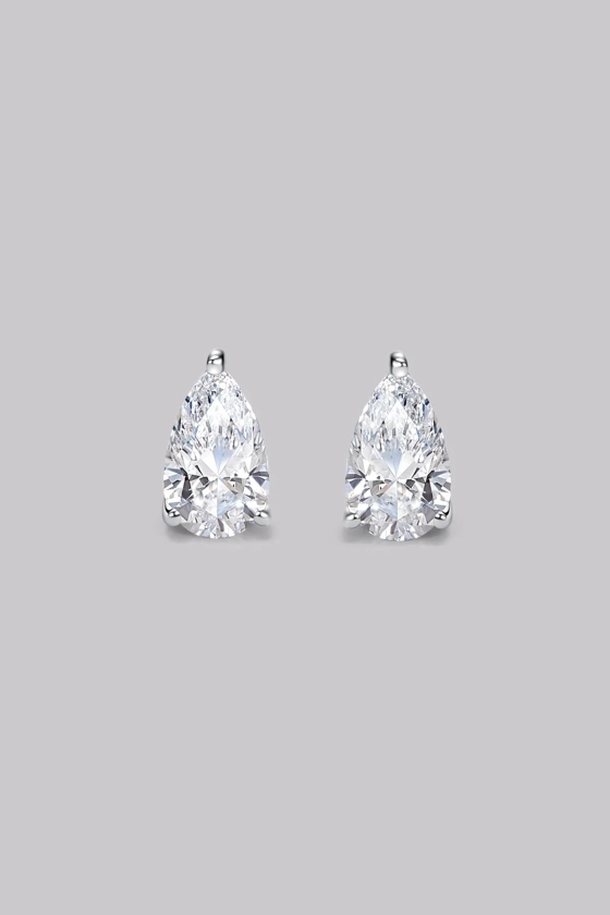 Clous d'Oreilles Poire (0.50ct) Or 18 Carats