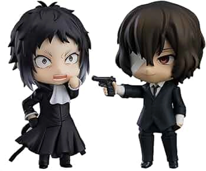 Akutagawa Ryunosuke Figures 2pcs Set Dazai Osamu Anime Figure PVC Movable Interchangeable Face Action Figurine