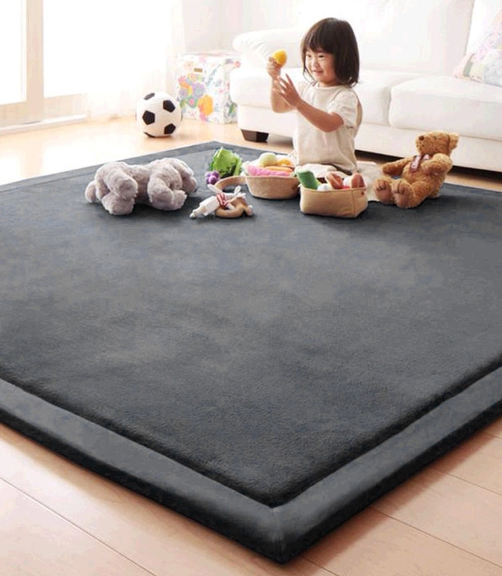 Tatami Rug Soft Touch Mat – Dark Grey – Little Nation | Kids Toys, School Accessories, Trampolines, Electronics | Little Nation