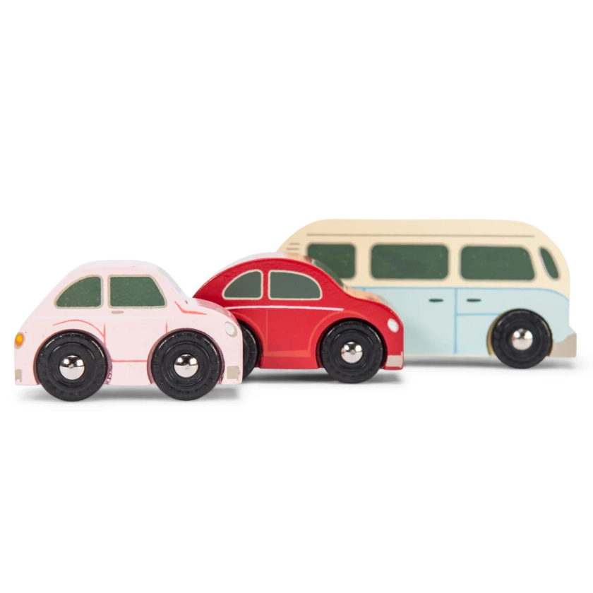 Retro Metro Car Set | Kids Wooden Cars & Vehicles | Le Toy Van