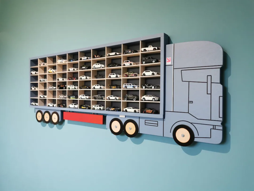 Personalised Display Case for Hot Wheels, Matchbox, Diecast Cars, Toy Garage Organizer Shelf - Etsy UK