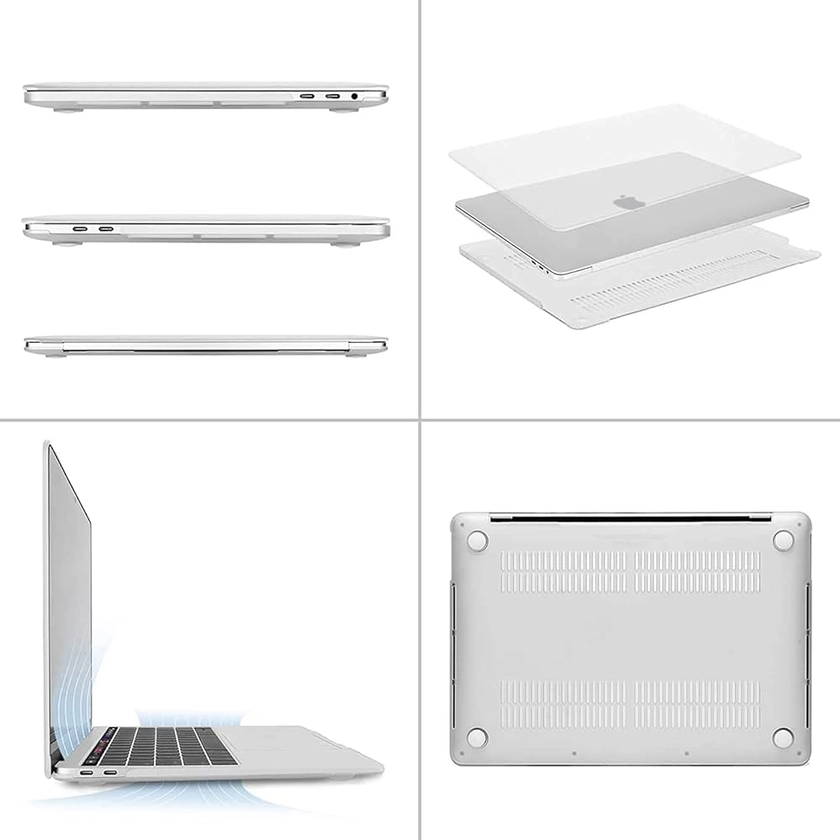 MOSISO Coque Compatible avec MacBook Pro 13 Pouces 2024 2023 2022-2016 M2 M1 A2338 A2289 A2251 A2159 A1989 A1706 A1708 avec/sans Touch Bar, Étui de Protection Plastique Case Rigide, Gel