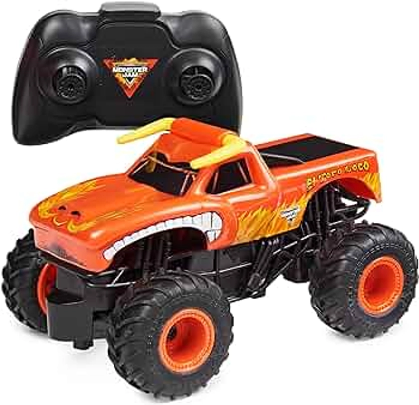 Monster Jam, Official El Toro Loco Remote Control Monster Truck for Boys and Girls, 1:24 Scale, 2.4 GHz, Kids Toys for Ages 4-6+