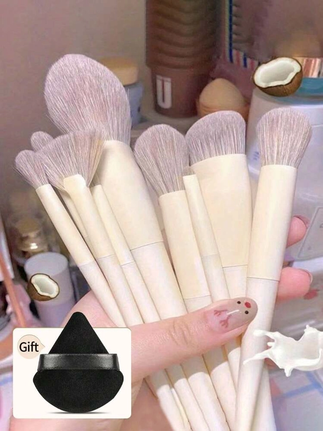 11Pcs Makeup Brush Set Powder Foundation Blush Blending Eye Shadow Lip Cosmetic Beauty Soft Makeup Brushes | SHEIN UK