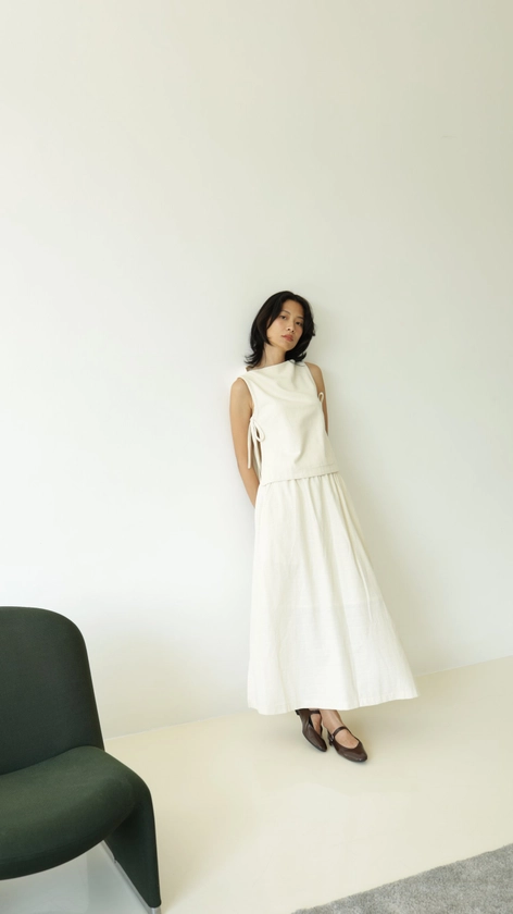 Iris Skirt - Cream — KANWARE