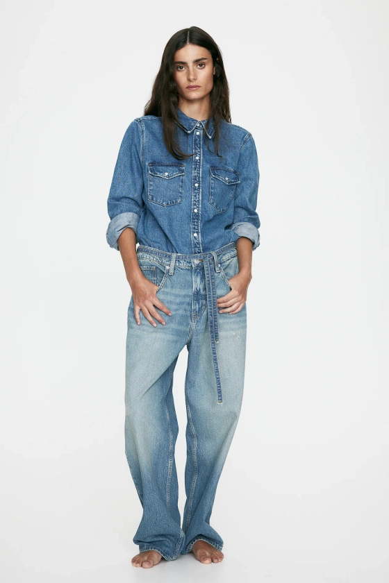 Chemise en denim - Bleu denim - FEMME | H&M FR