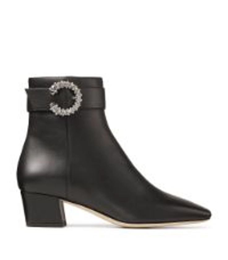 Sale | Jimmy Choo Myan 45 Leather Ankle Boots | Harrods UK