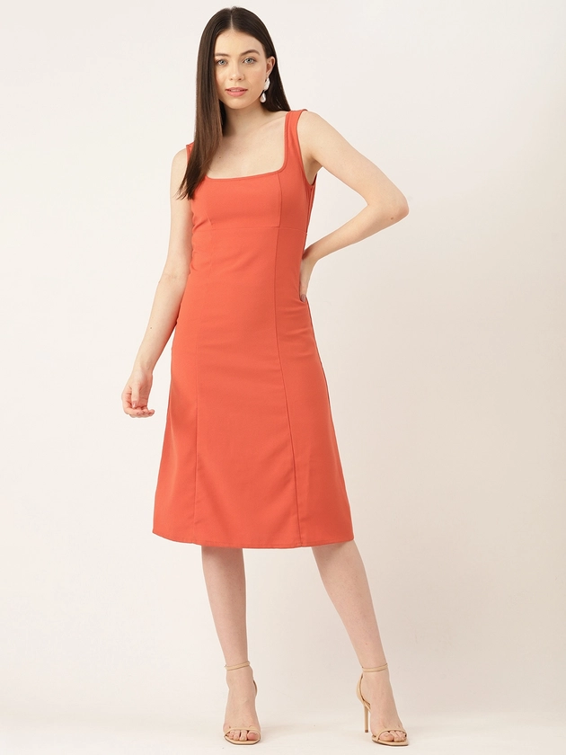 FOREVER 21 Cut-Out Back with Tie-Up A-Line Dress