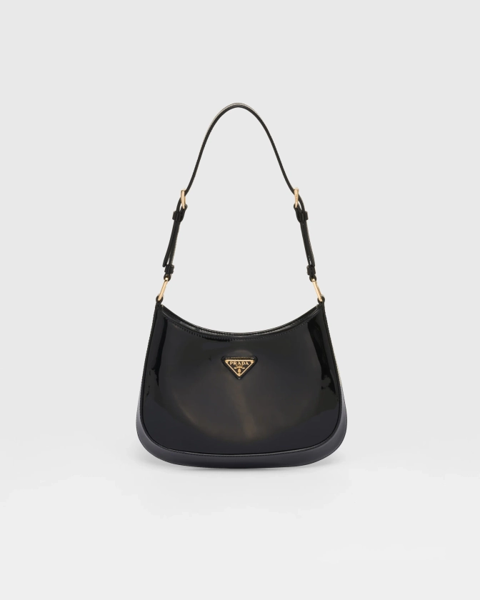 Black Prada Cleo Patent Leather Bag | PRADA