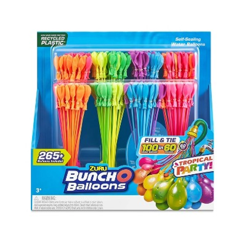 Bunch O Balloons Tropical Party Rapid-Filling Self-Sealing Water Balloons by ZURU - 8pk