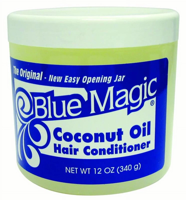 Blue Magic Coconut Oil Conditioner, 12 oz., Dry Hair Type, Repair Split Ends, Moisturizing