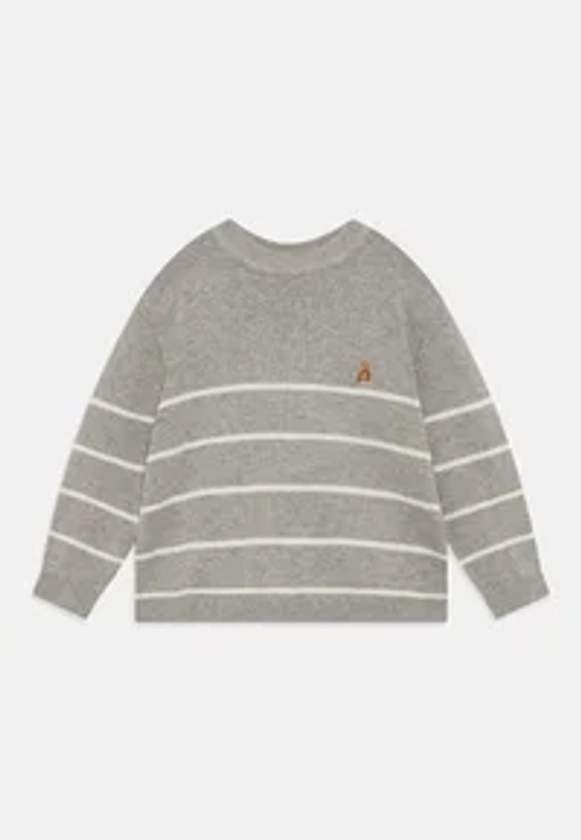 GAP STRIPE CREW BOY - Pullover - light grey heather/gris clair - ZALANDO.FR