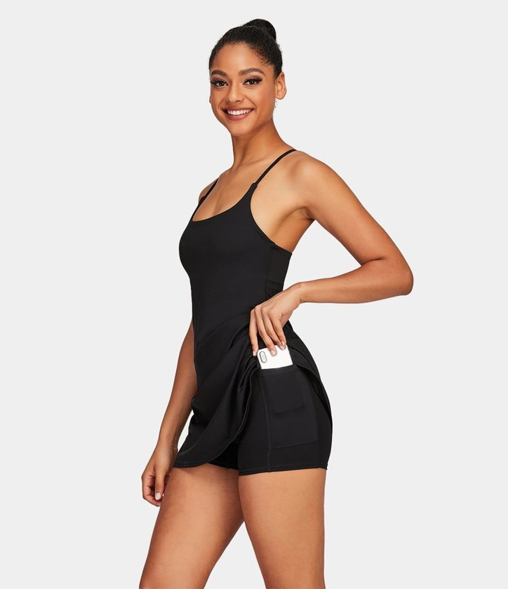 Women’s Softlyzero™ Plush Backless Active Dress-Easy Peezy Edition-UPF50+ - Halara 