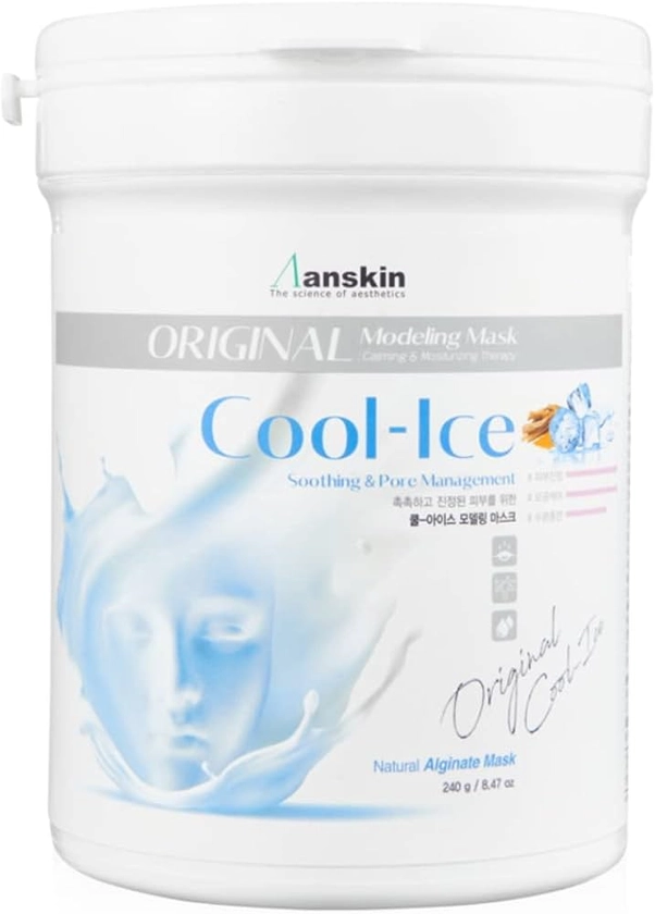 Amazon.com: Anskin Modeling Mask Powder Pack Cool Ice for Soothing and Pore Management, 240g