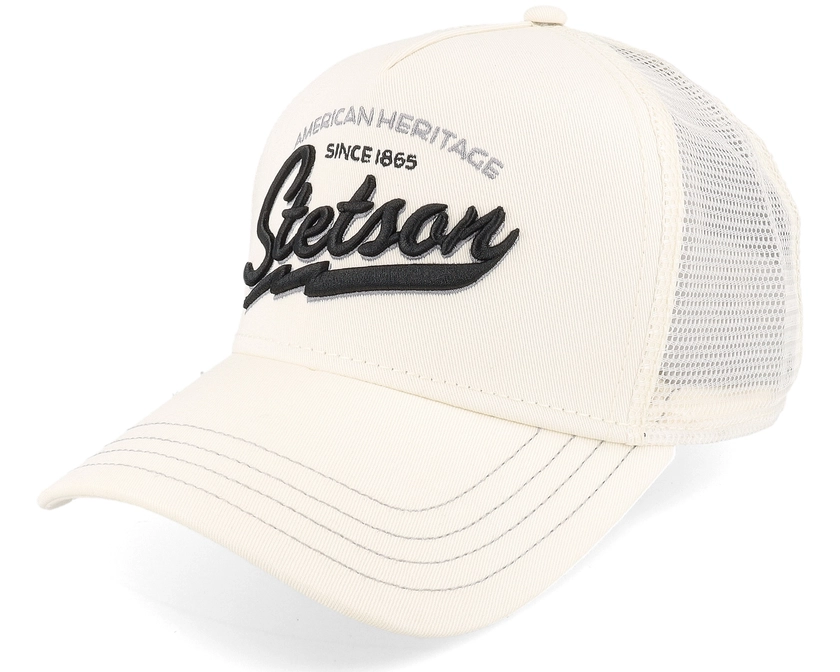 American Heritage Classic White Trucker - Stetson keps - Hatstore.se