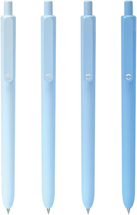 HeTaoCat 0.5mm Fine Point Retractable Gel Ink Pens (Blue)