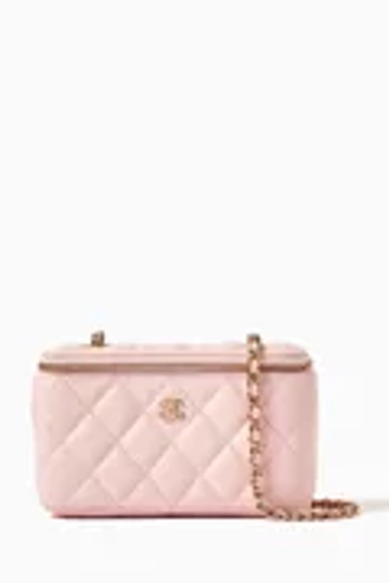 Buy Chanel Pre-Loved Pink Unused Vanity Rectangle Bag in Caviar Leather Online for Women | Ounass UAE