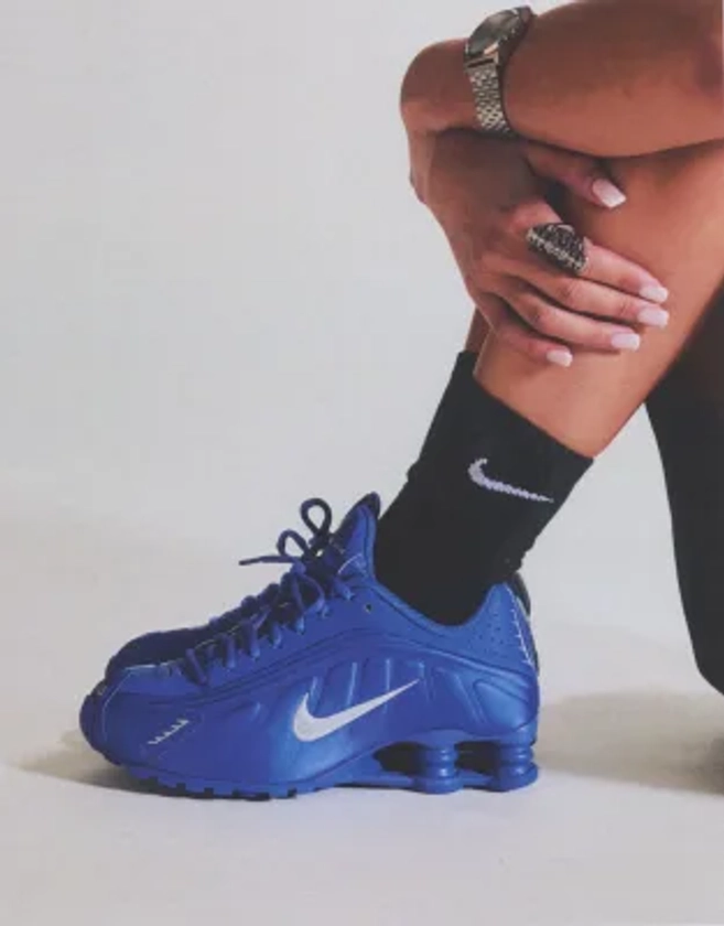 Nike - Shox R4 - Baskets - Bleu