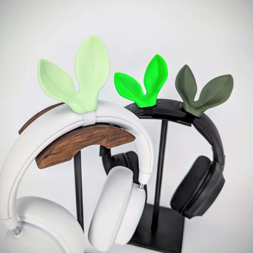 Sprout Leaf Headphone Attachment Plant Seedling Gaming Accessory Headset Attachment Gaming Cute Gaming Accessories - Etsy UK