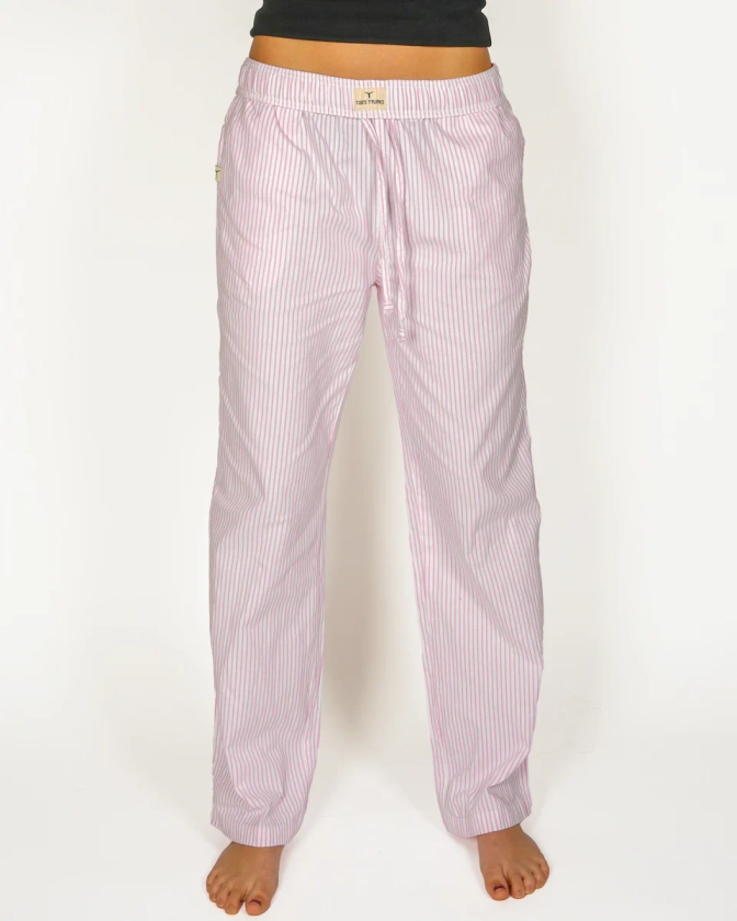 Pinstripe White and Pink Trouser