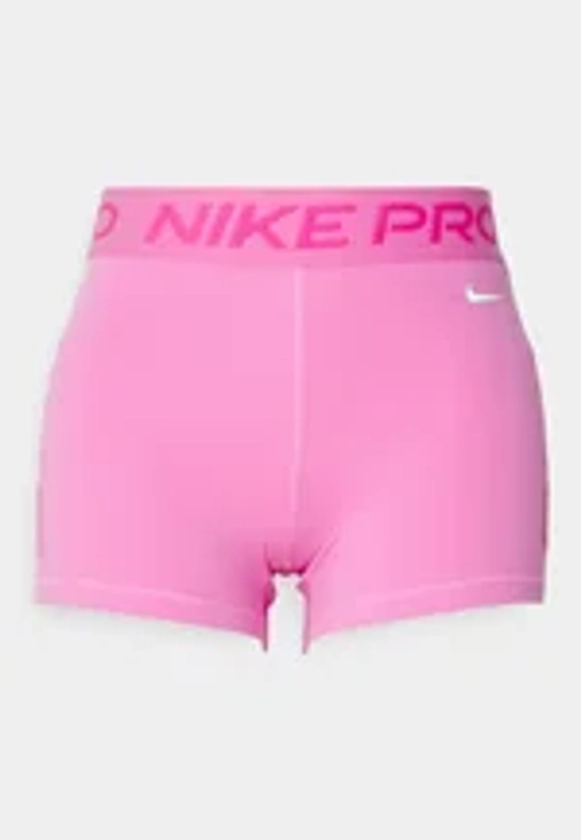 Nike Performance SHORT - Leggings - playful pink/alchemy pink/white/rose - ZALANDO.FR