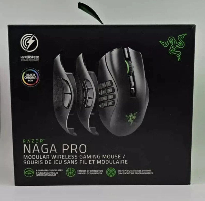 Razer Naga V2 Pro MMO Wireless Gaming Mouse - Open Box