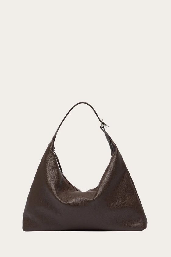 Pillow Shoulder Bag Dark Brown