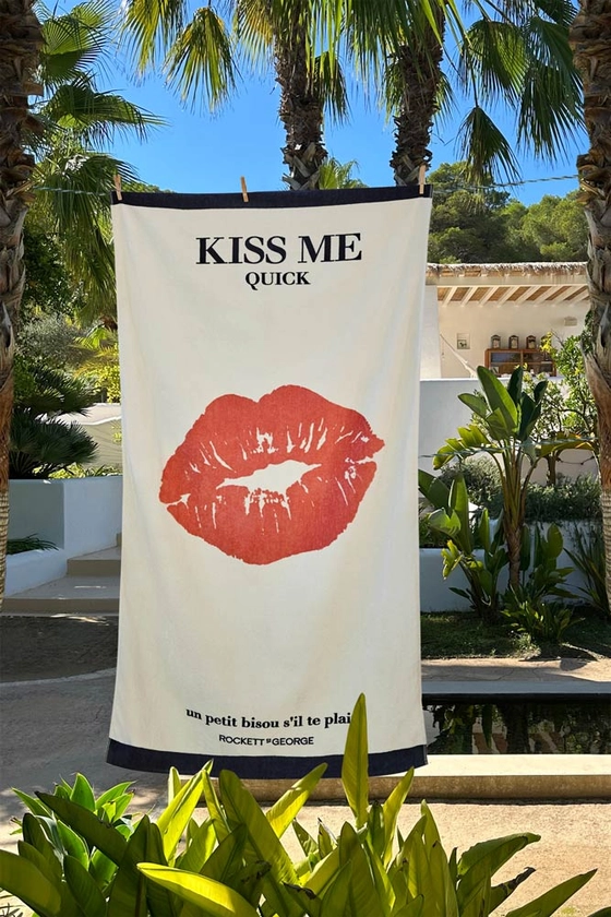 Kiss Me Beach Towel